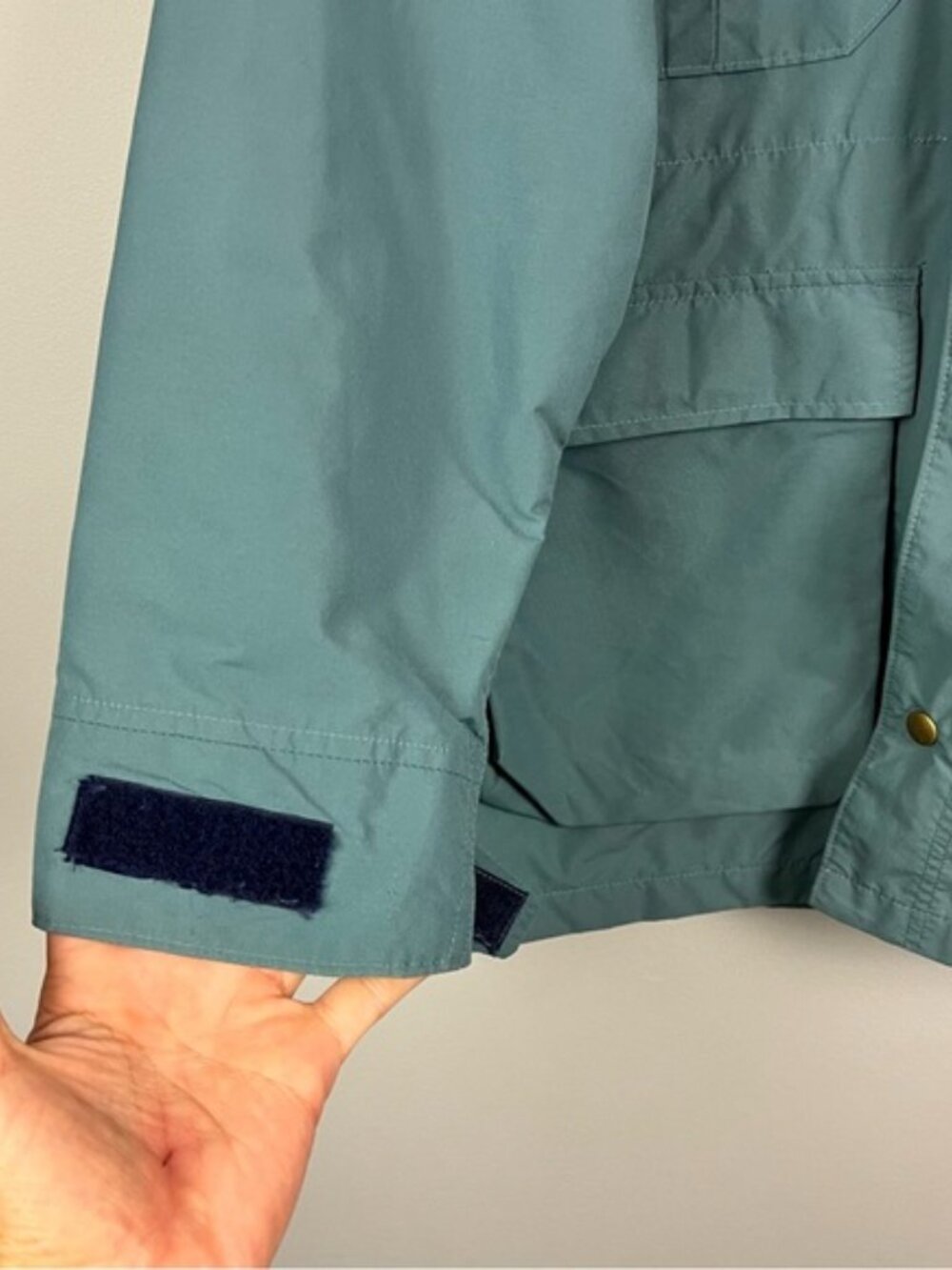 Woolrich Vintage Hooded Rain Jacket Parka Size L - Picture 4 of 7